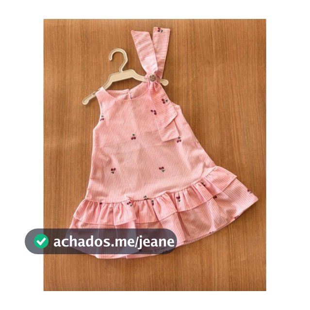 Vestido bebê menina trapézio midi passeio social princesa algodão