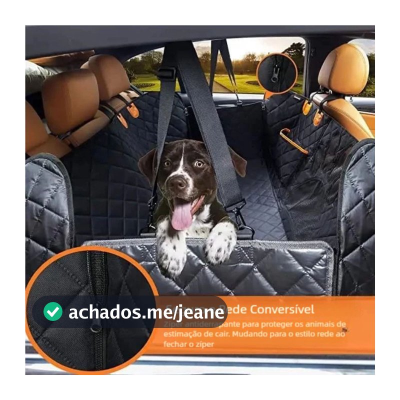 Capa Protetora Pet 5 em 1 Impermeável para Banco de Carro com Cinto de Segurança QUEIMA ESTOQUE