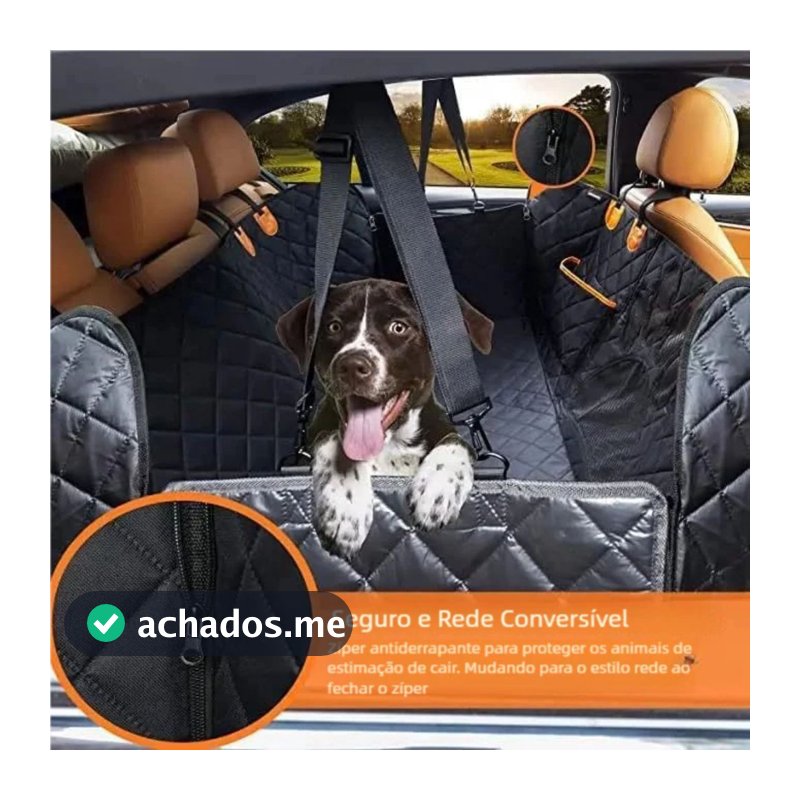 Capa Protetora Pet 5 em 1 Impermeável para Banco de Carro com Cinto de Segurança QUEIMA ESTOQUE