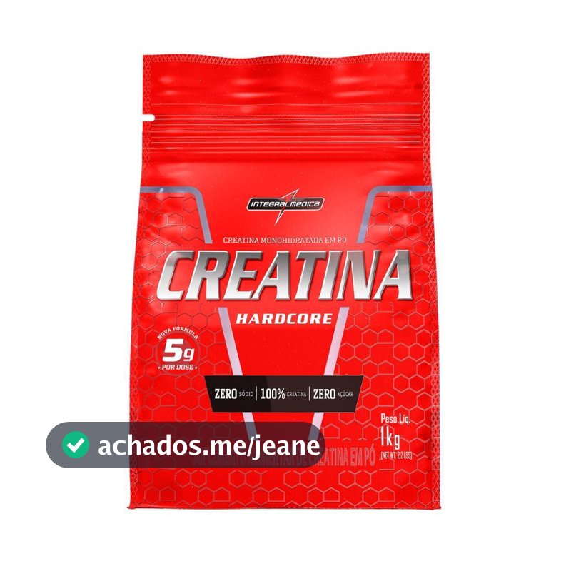 Creatina Monohidratada Integralmedica Hardcore 1kg Pouch