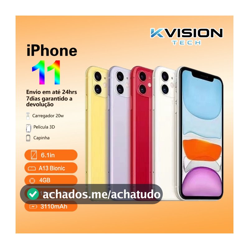 iPhone11 64/128GB novo vitrine saúde bateria 100%+ NF