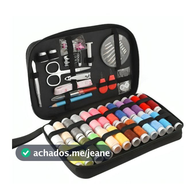 Conjunto De Bolsa De Costura Portátil Kit De Ferramentas DIY Para Casa Viagens Emergências Estojo Com Itens De Costura