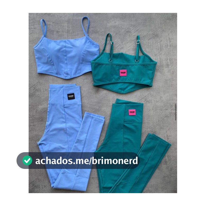 Conjunto Feminino Fitness Calca Legging Top Corsert Academia Poliamida Zero Transparência