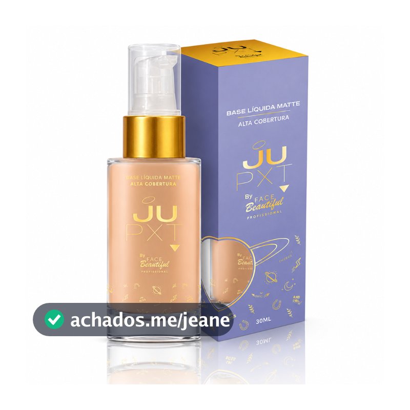 Base Liquida Matte Alta Cobertura JUPXT by Face Beautiful 30ml