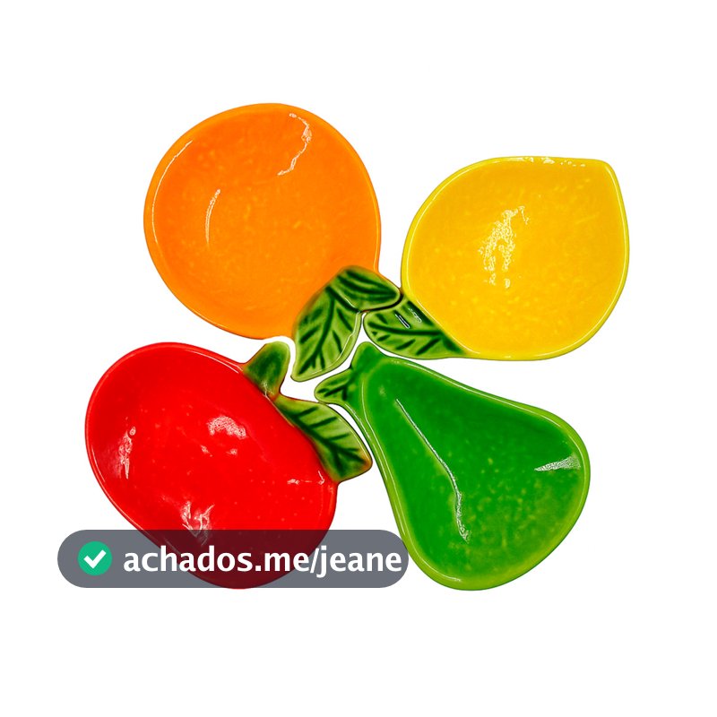Mini Bowl Fruta em Cerâmica Louça Decoração para Mesa Posta Molhos Geleias