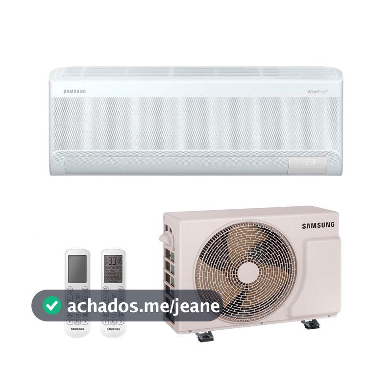 Ar-Condicionado Split Inv 9000 BTUs 220V Samsung WindFree AI Pro Wi-Fi High Wall Só Frio AR60H09D1AWNAZ/AR60H09D1AWXAZ
