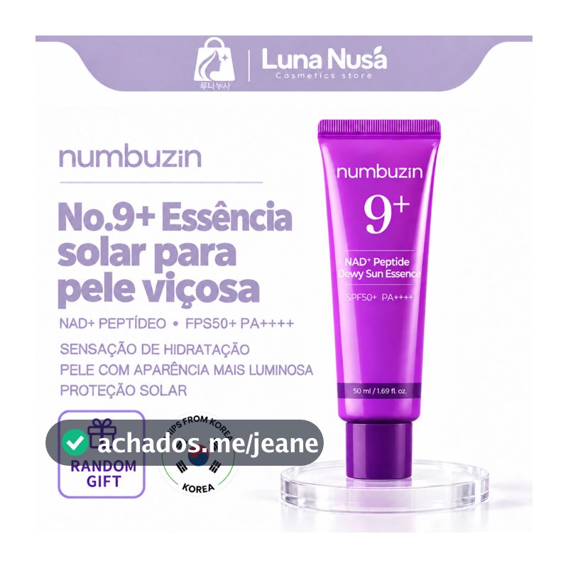 [Envio Na Coreia] Numbuzin No . 9 NAD + Protetor Solar Reafirmante 50ml