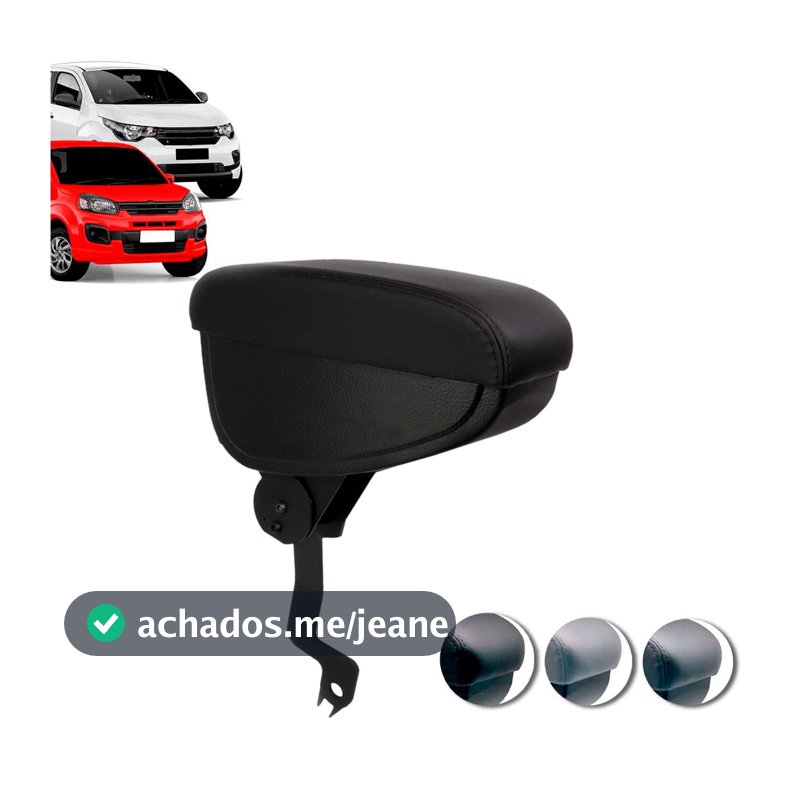 Apoio de Braço Encosto Uno 2011 Até 2020 E Mobi 2017 Até 2023 Couro