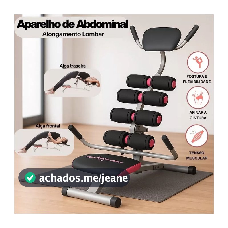 Aparelho De Alongamento Lombar Abdominal Para Perder Barriga Em Casa Multifuncional