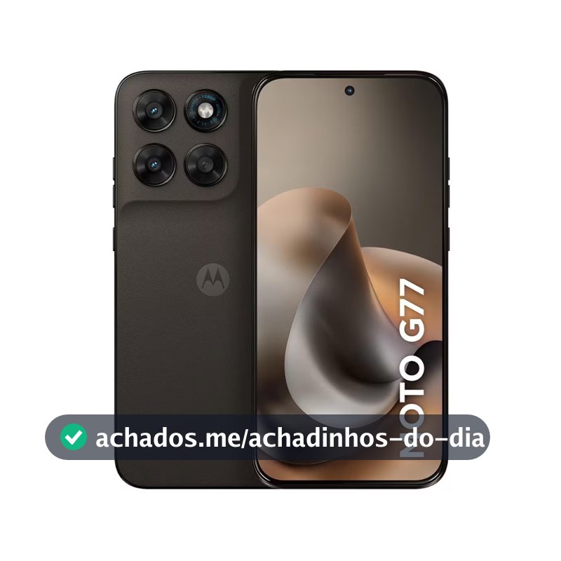 Smartphone Moto G77 6.8 256GB 5G Câmera Dupla 108MP
