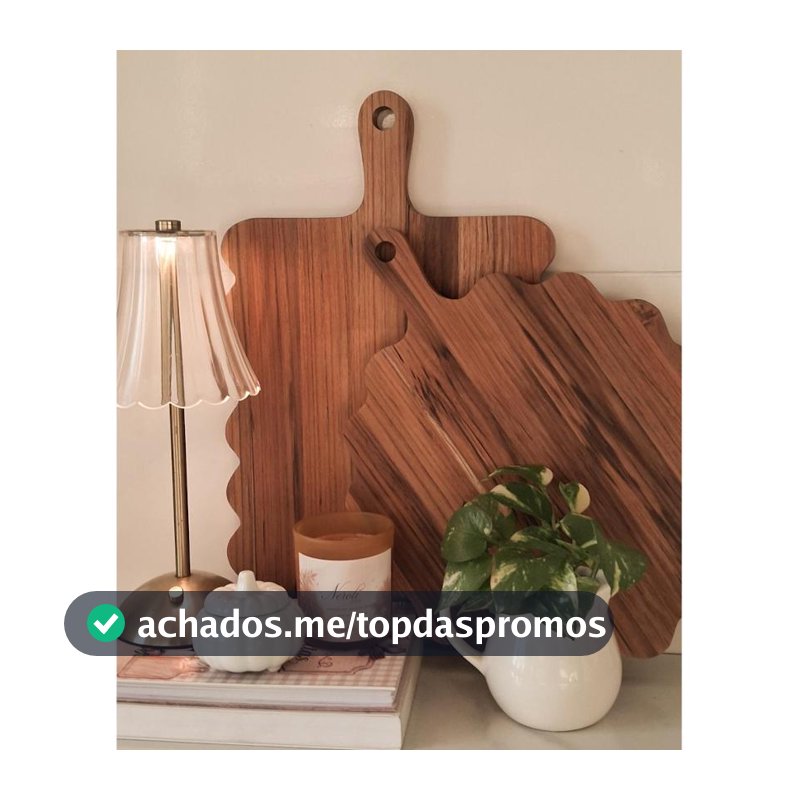 Tábuas Onda com Cabo em Madeira Nobre | Redonda Retangular Tábua de Corte Servir Mesa Posta Cozinha