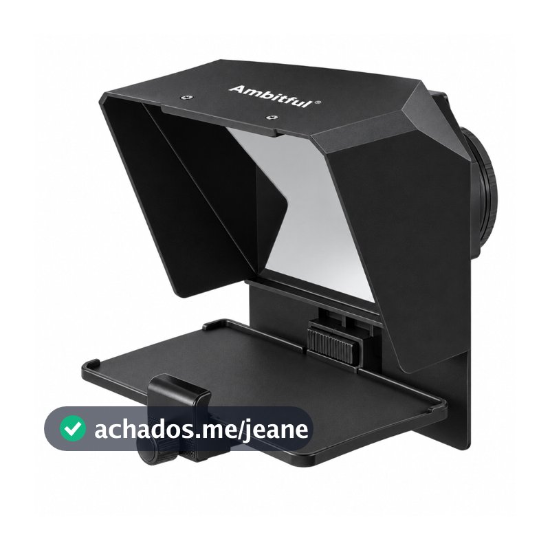 Teleprompter Ambitful T1 Portátil para Celular e Câmera DSLR