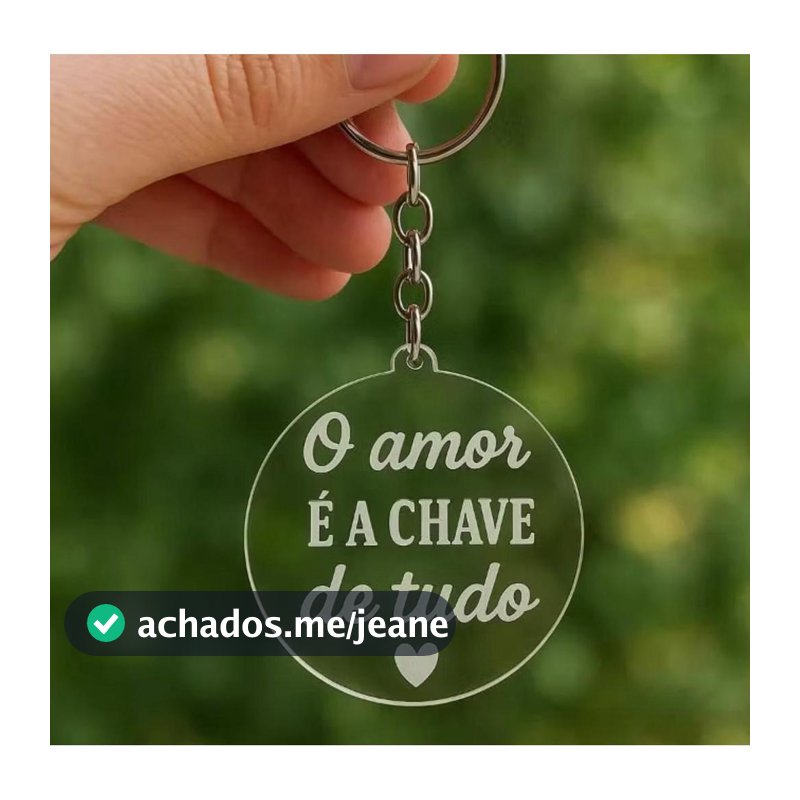 KIT DE 10 CHAVEIRO PERSONALIZADO EM ACRILICO