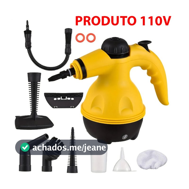 Limpador a Vapo Pressurizador Multiuso Portatil Vaporizador Higienizador Limpeza Sofa Banheiro Cortina Janela Casa