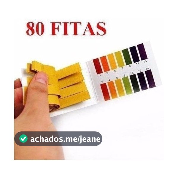 Fita Tira Medir Ph 1-14 Alta Precisao Com 80 un oferta