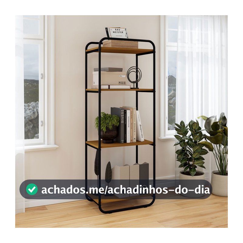 Estante para Livros Criare 4 Prateleiras