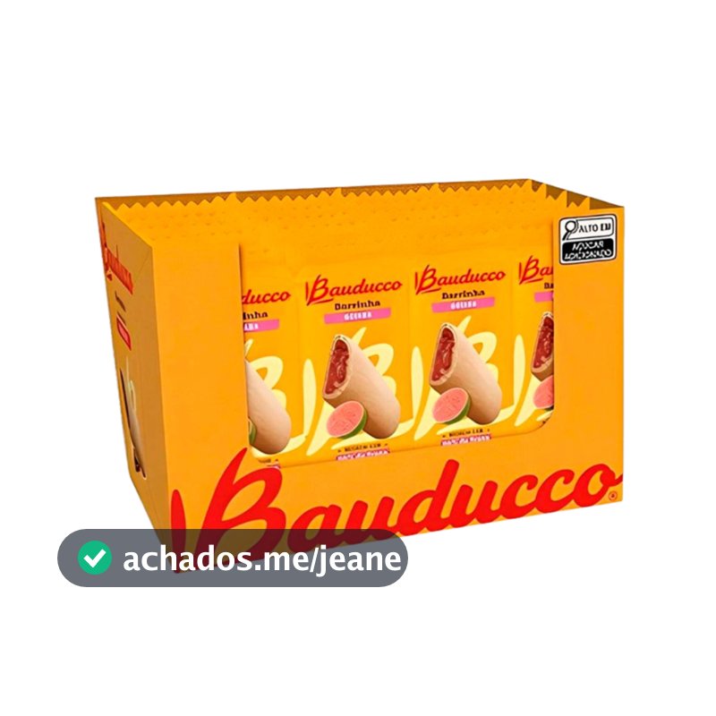 Barrinha Maxi Goiabinha Display C/20 Unidades Bauducco