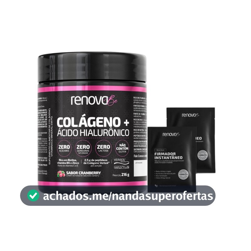 Kit Colágeno Verisol Renova Be 216g +  Sachês Sérum Firmador | Ácido Hialurônico e Biotina