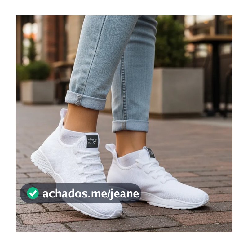 Tênis branco Esportivo Feminino/Masculino fittshoes